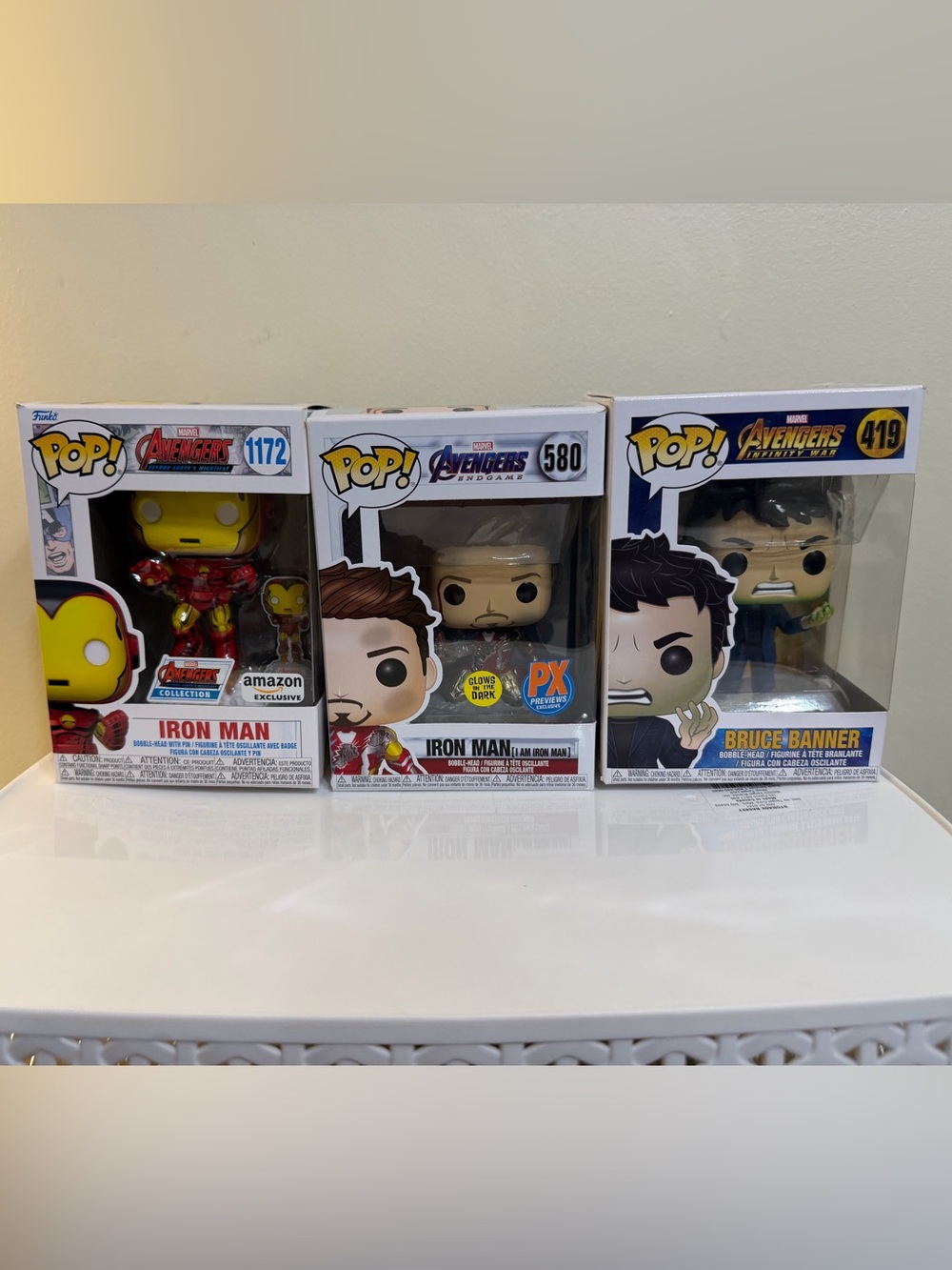 Funko Pop! Marvel Iron Man & Bruce Banner Figures